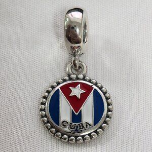 Pandora CUBA Exclusive Charm Pendant, S925 Silver Jewelry